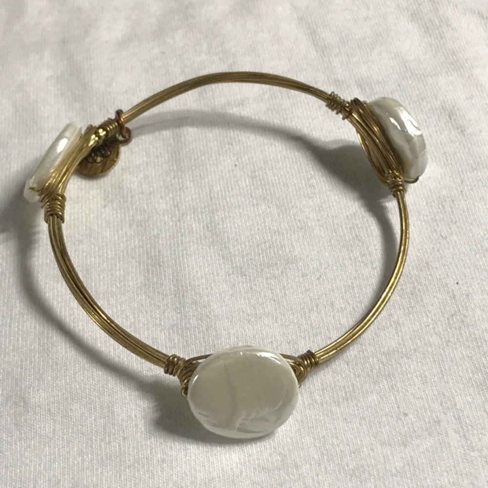 Bourbon & Bowties bracelet, Mother of Pearl accents